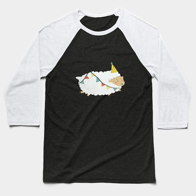 Cute Party Sheep Baseball T-Shirt by My_Store